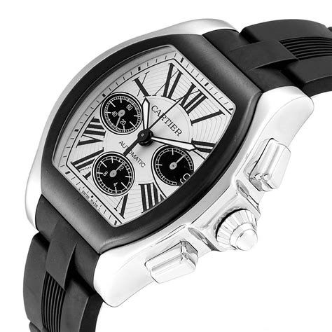 cartier watch with rubber strap